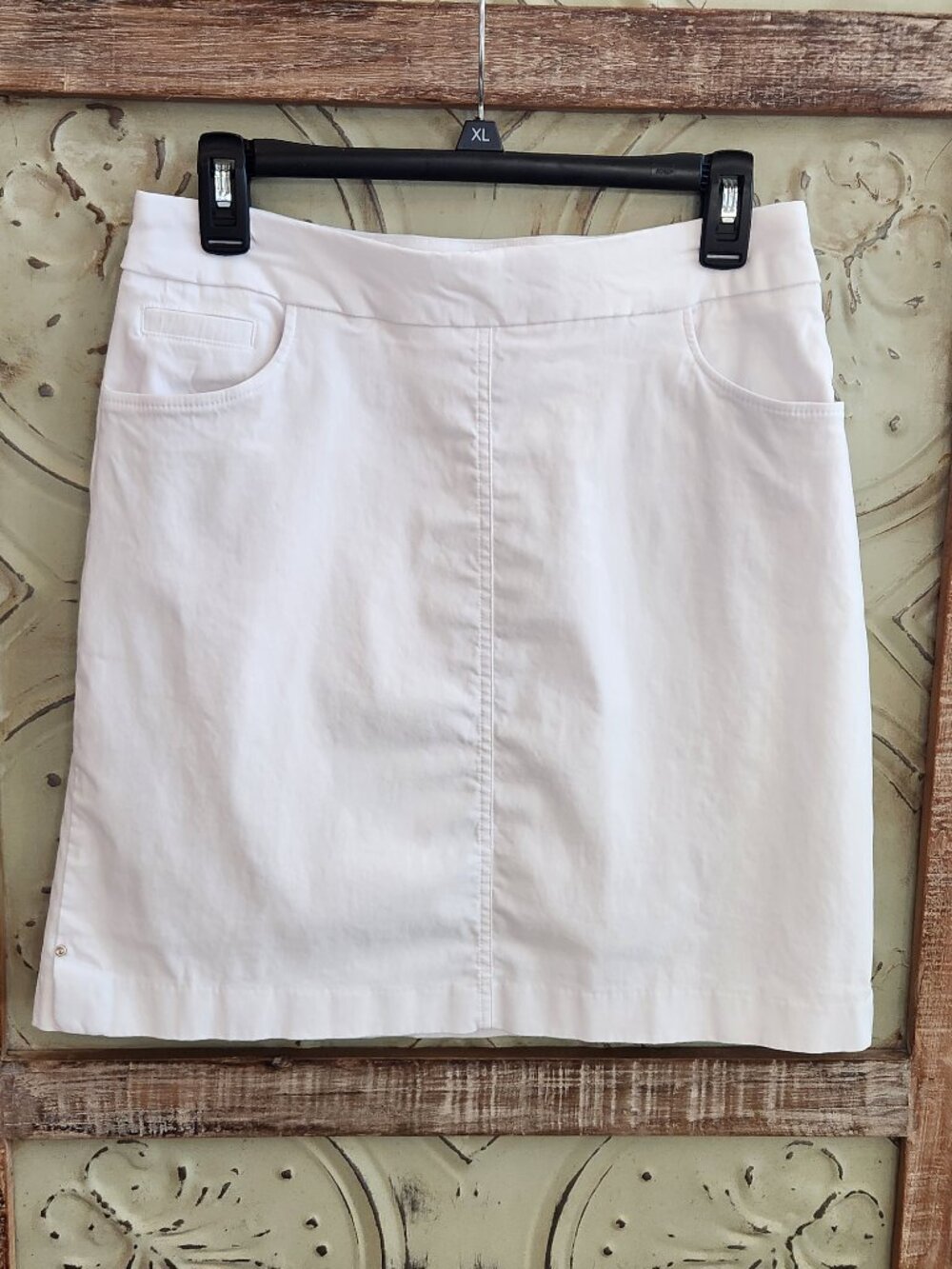 Hilary Radley Super Stretch Athletic Skort Tennis Golf | White | Medium - Picture 2 of 5
